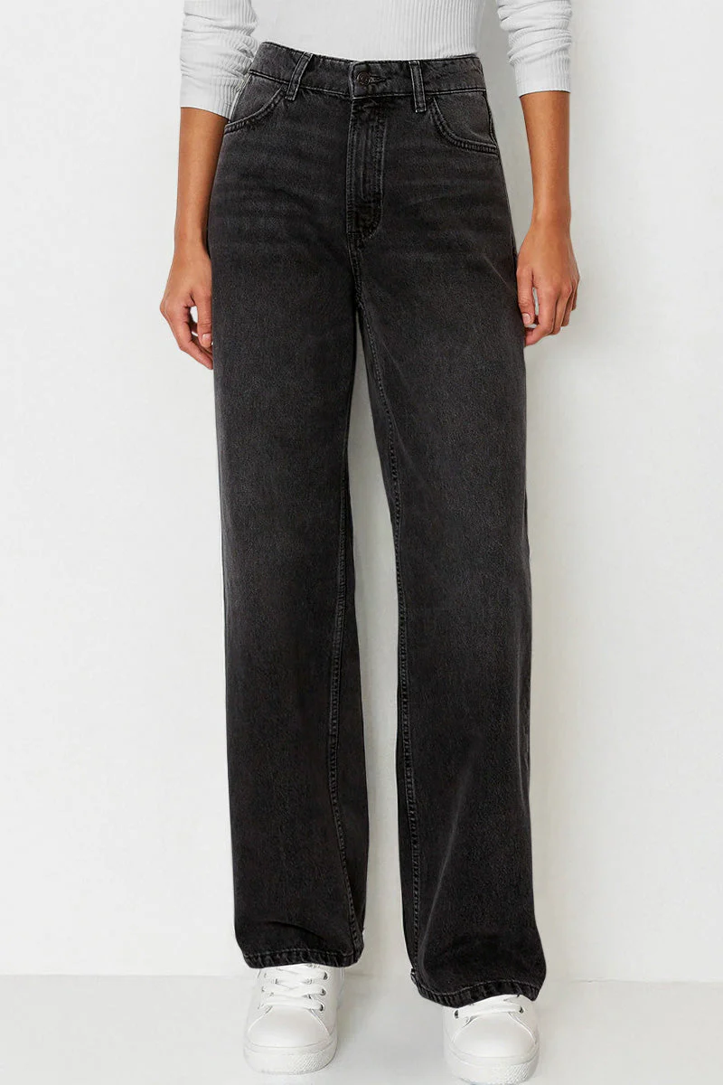 Comfort-Flex Wide Leg Denim Jeans - Image 3