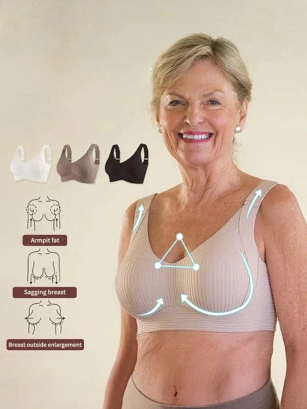 Comfortable Ribbed Wire-Free Support Bra