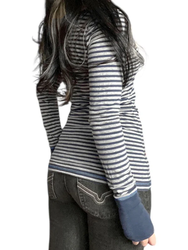 Comfortable Wind Stripes Long Sleeve - Image 2