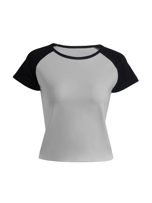 Contrast Raglan Slim Short Sleeve Tee - Image 13