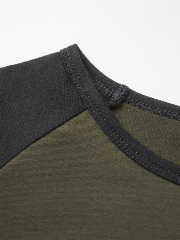 Contrast Raglan Slim Short Sleeve Tee - Image 27
