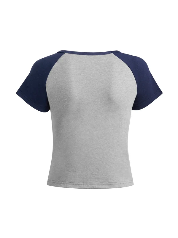 Contrast Raglan Slim Short Sleeve Tee - Image 9