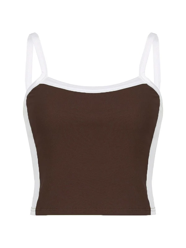 Contrast Trim Vintage Crop Cami Top - Image 13