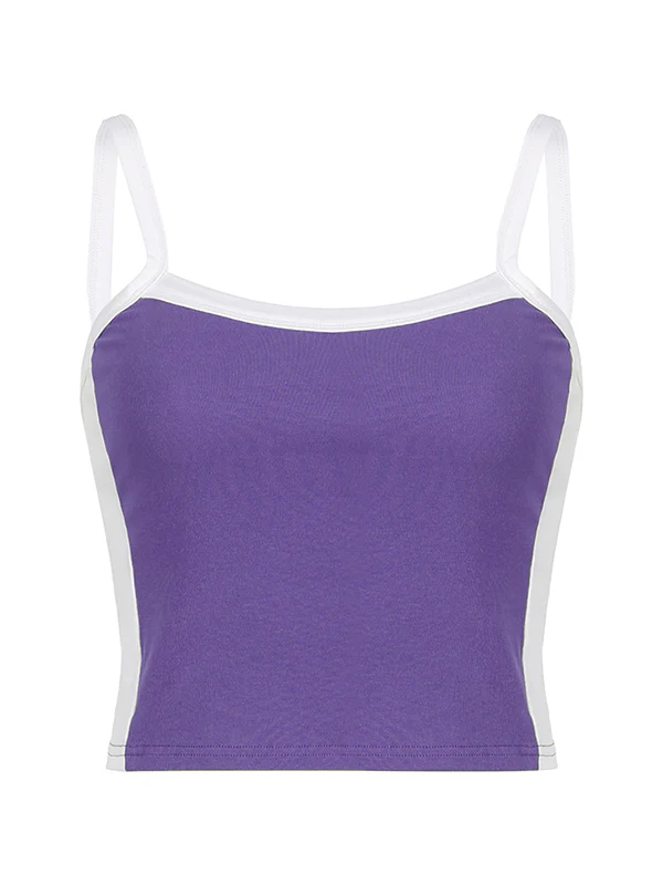 Contrast Trim Vintage Crop Cami Top - Image 25
