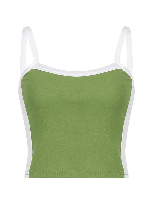 Contrast Trim Vintage Crop Cami Top - Image 7