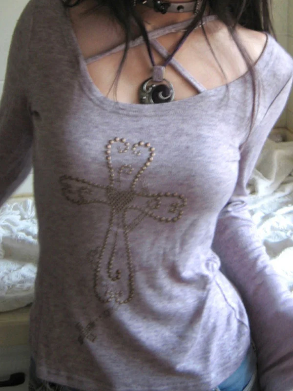 Cross Hot Stamping Sweaters