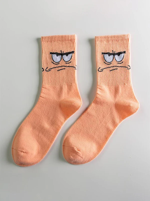 Cute Cartoon Pattern Crew Socks - Image 2