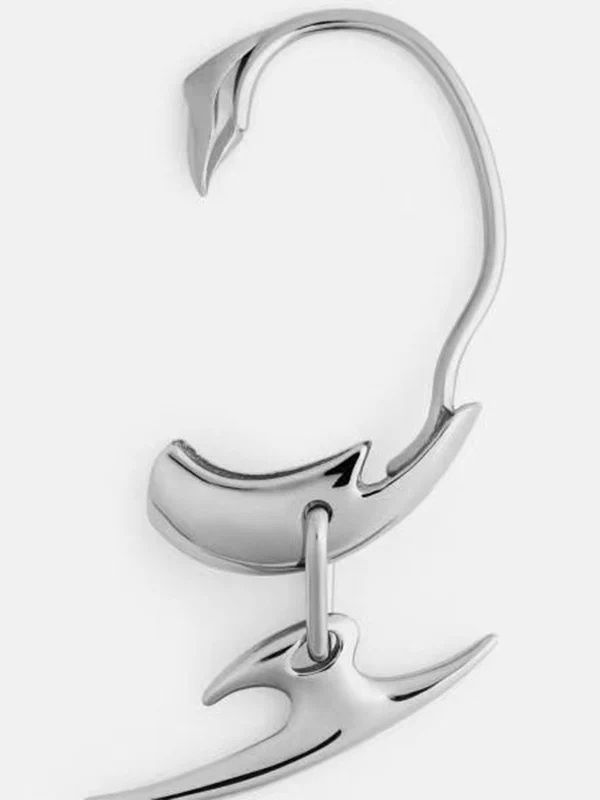 Cyberpunk No Piercing Dagger Pendant Cuff Earring - Image 3