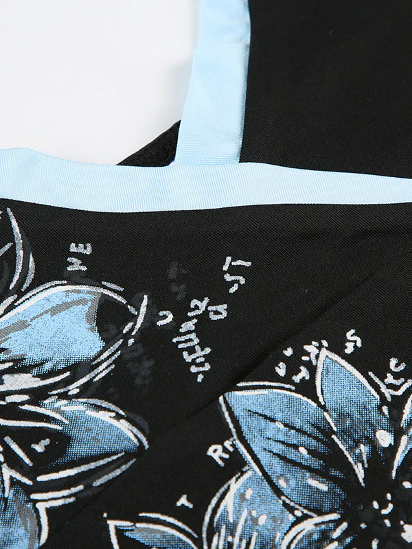Dark Y2K Print Sexy V-Neck Hot Girl Tank Top - Image 7