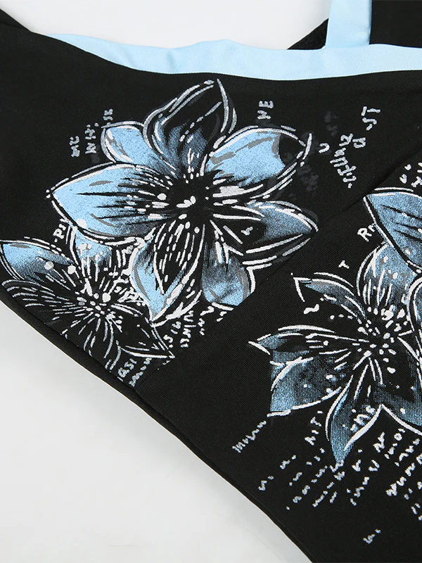Dark Y2K Print Sexy V-Neck Hot Girl Tank Top - Image 8