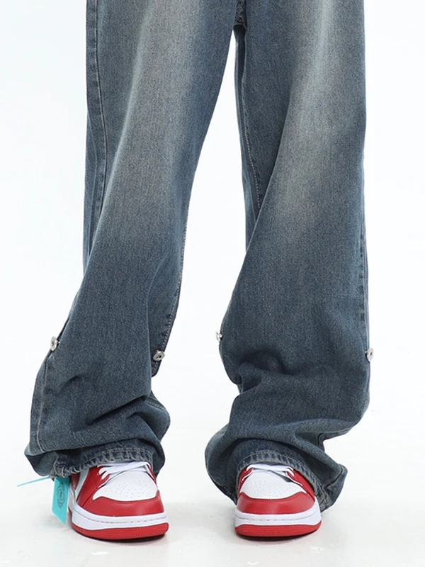 Denim Blue Baggy Boyfriend Jeans - Image 7