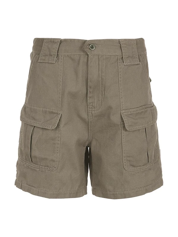 Denim Straight Leg Cargo Shorts - Image 11