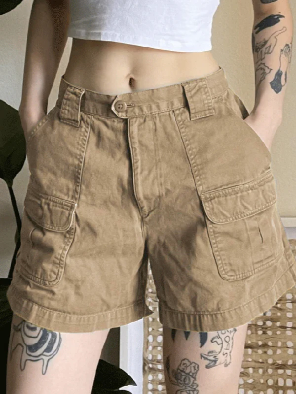 Denim Straight Leg Cargo Shorts - Image 17