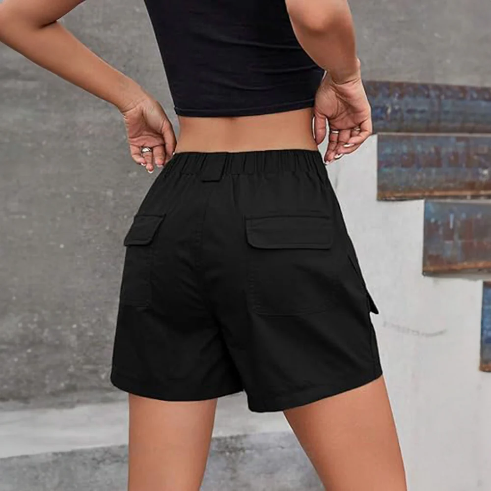Denim Straight Leg Cargo Shorts - Image 35