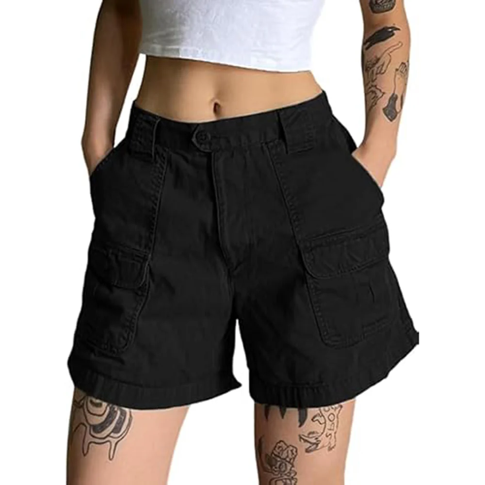 Denim Straight Leg Cargo Shorts - Image 42