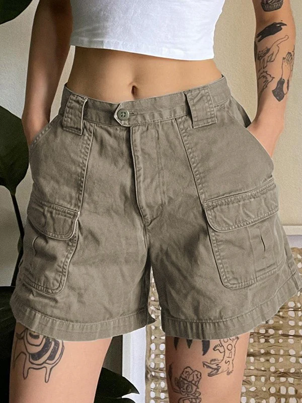 Denim Straight Leg Cargo Shorts - Image 7