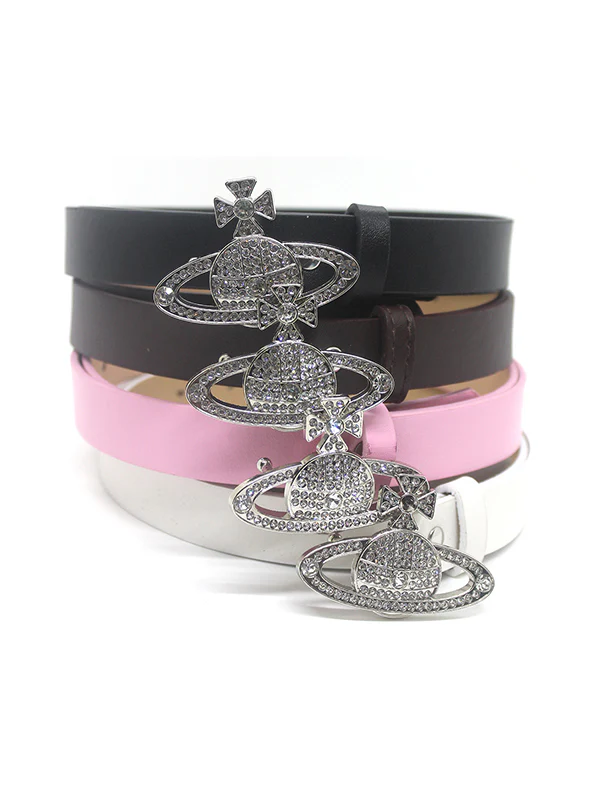 Diamond Encrusted Saturn Buckle Belt - Image 9