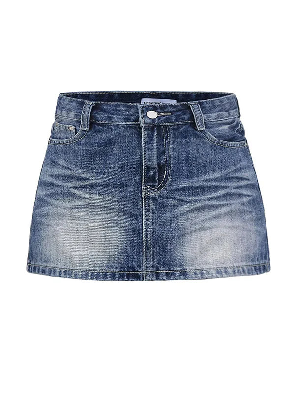 distressed Mini Skirt - Image 2