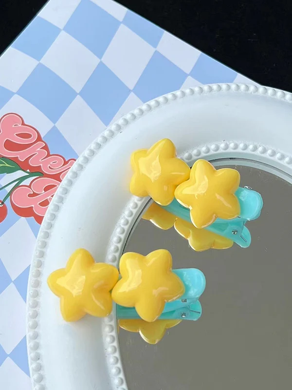Double Star Charm Hair Clip - Image 5