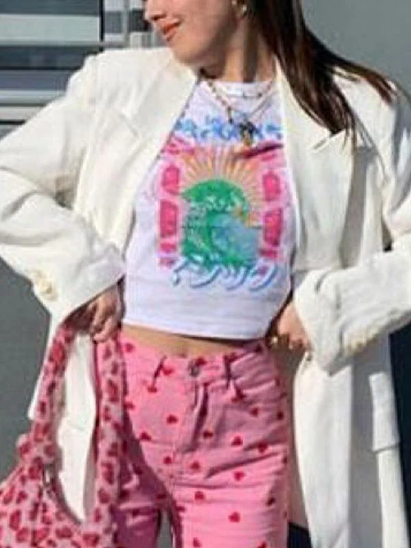 Dragon Print Crop Top - Image 5