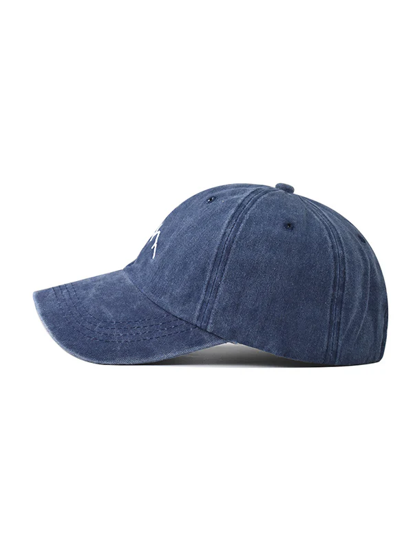 Embroidered Washed Baseball Cap - Image 7