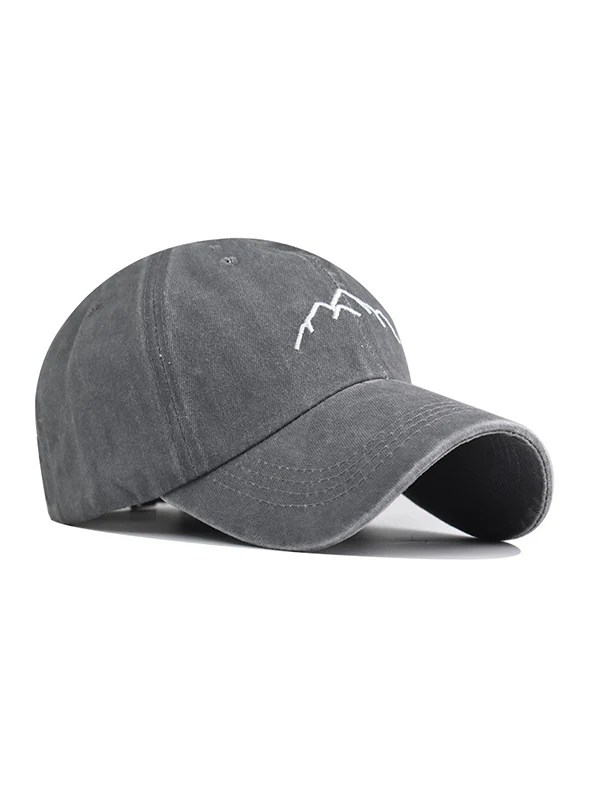 Embroidered Washed Baseball Cap - Image 9