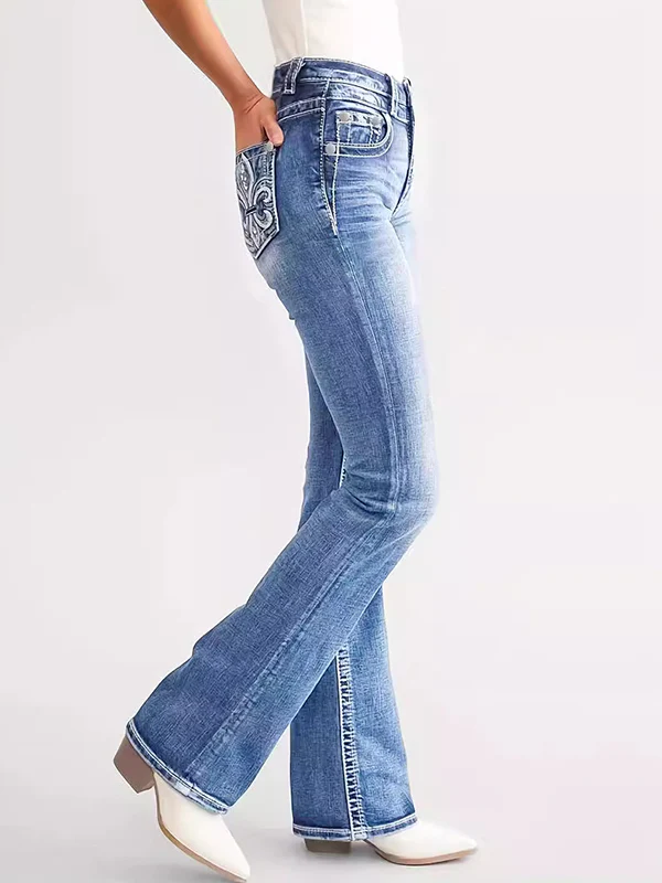 Embroidery Elements Slim Jeans - Image 6