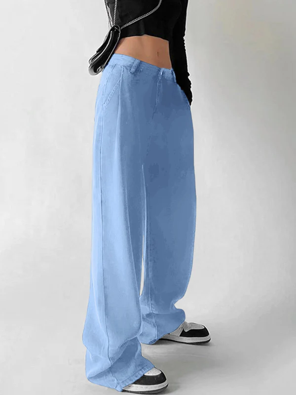 EMMIOL Black High Rise Baggy 26°C/78°F Air Jeans - Image 7