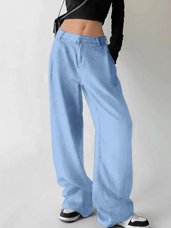 EMMIOL Black High Rise Baggy 26°C/78°F Air Jeans - Image 8