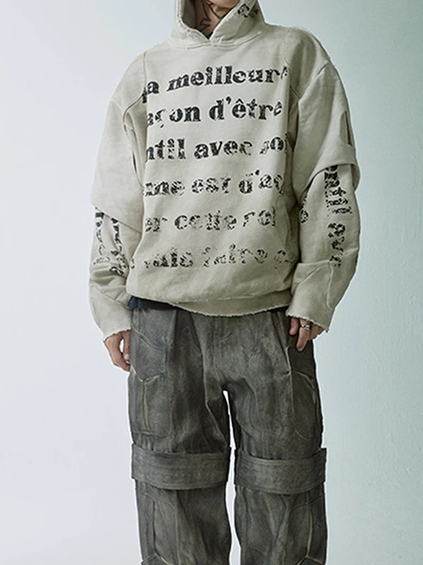 English-Printed Retro Sweatshirt - Image 3