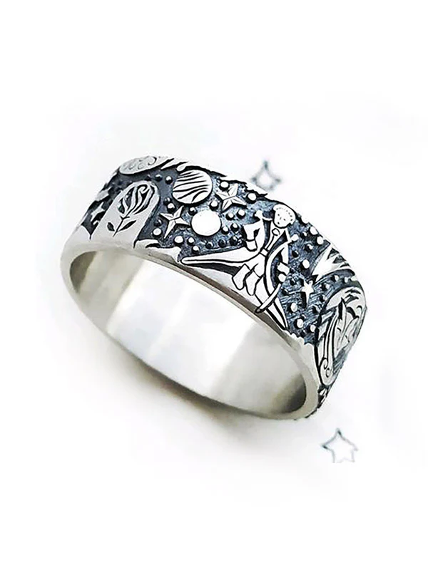 Engraved Little Prince Band Ring