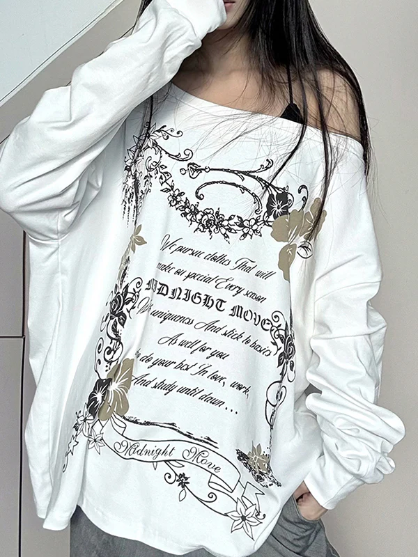 Ethnic Floral Print  Oversized Long Sleeve - Image 4