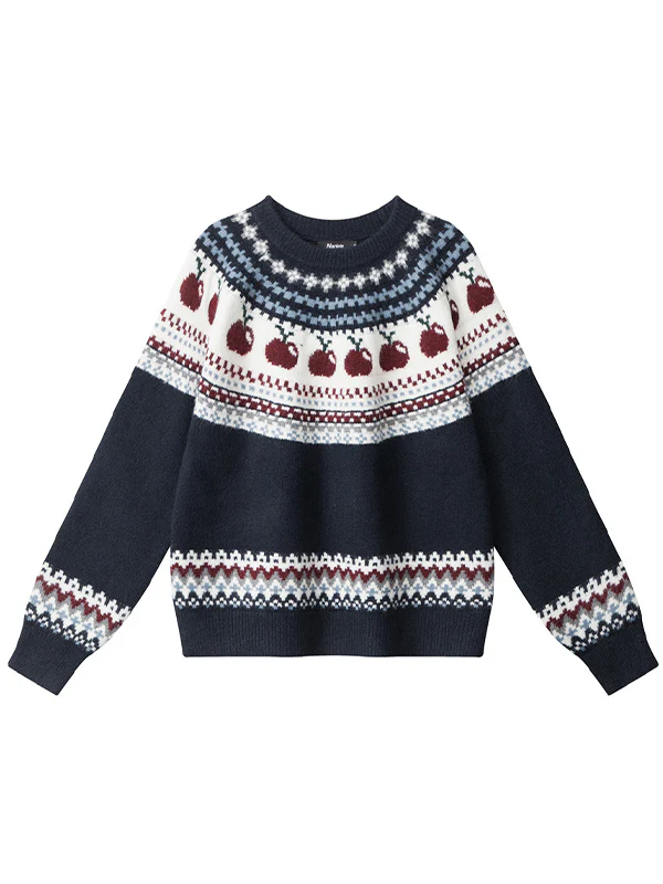 Fair Isle Fruit Stripe Sweaters - Image 4