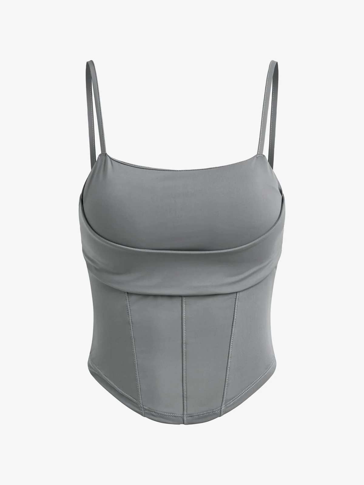 Fish Bone Stretchy Slim Corset Top - Image 5