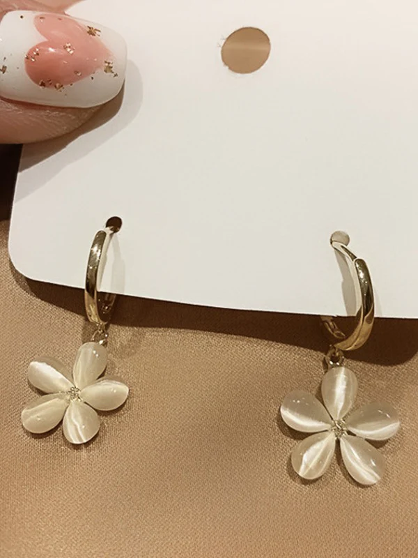 Flower Decor Y2K Earring - Image 2