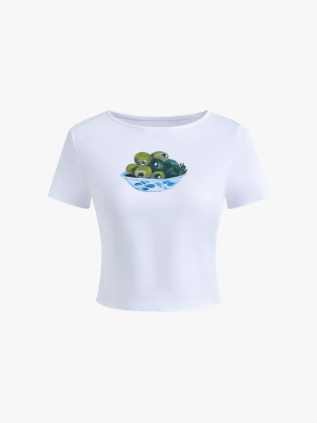 Fruit Print Crew Neck Short Sleeve Tee - Image 6