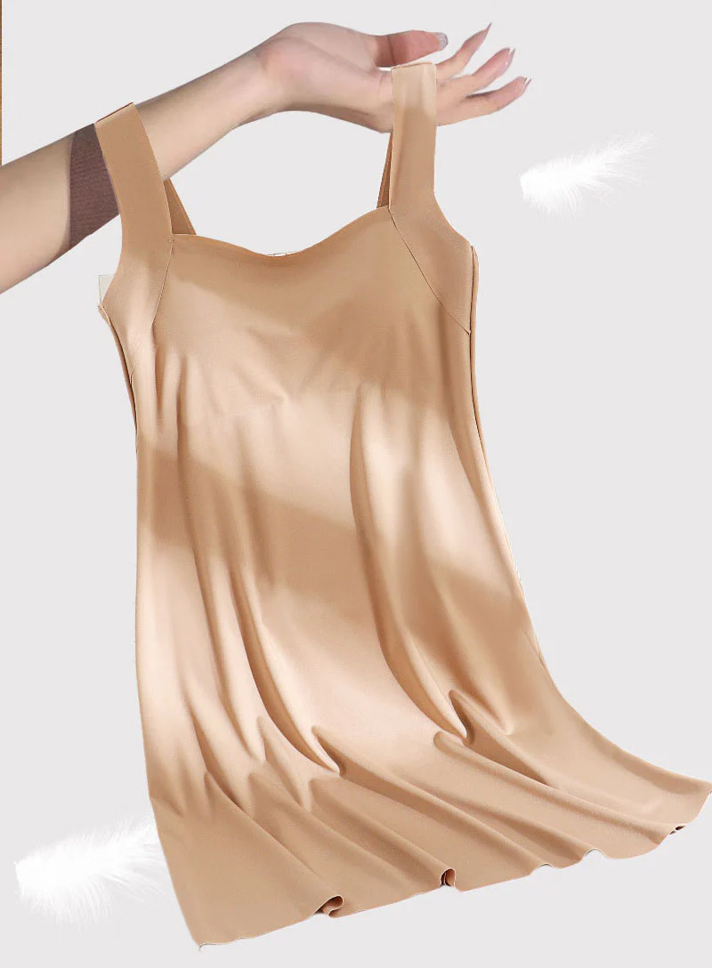 Full Length Seamless Lounge Dress with Bra - Image 10