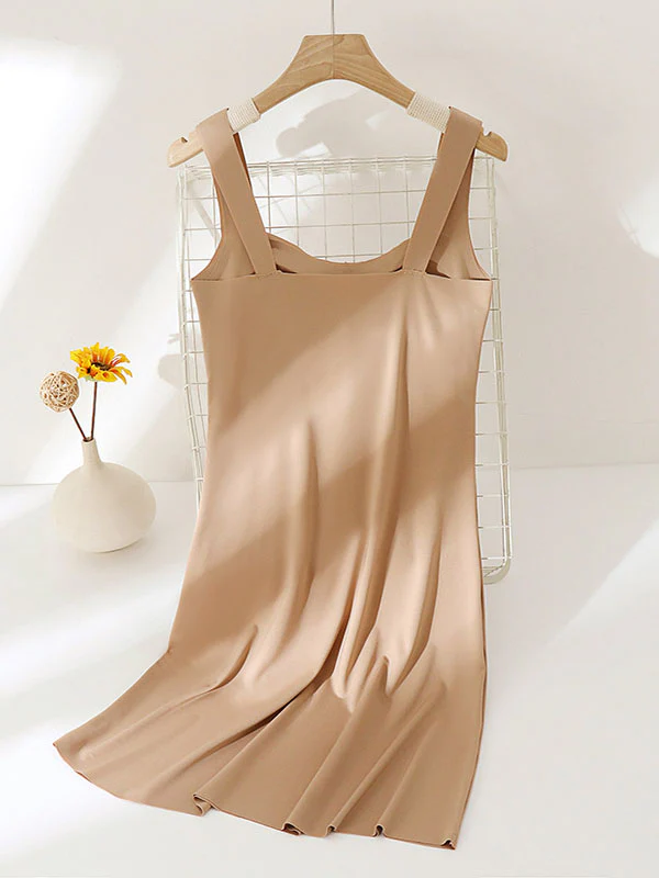 Full Length Seamless Lounge Dress with Bra - Image 11