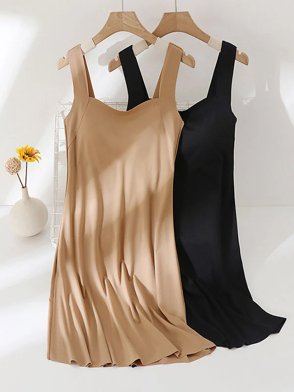 Full Length Seamless Lounge Dress with Bra - Image 9