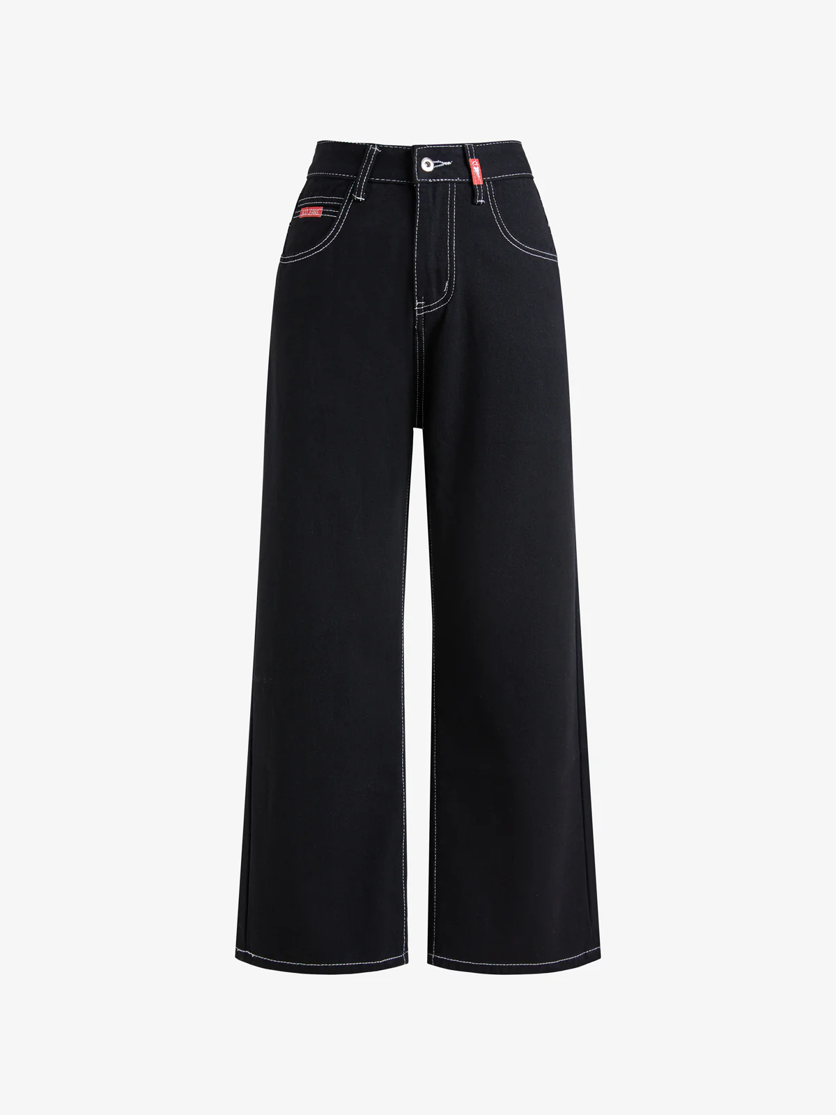 Fully Embroidered Skull Boyfriend Jeans