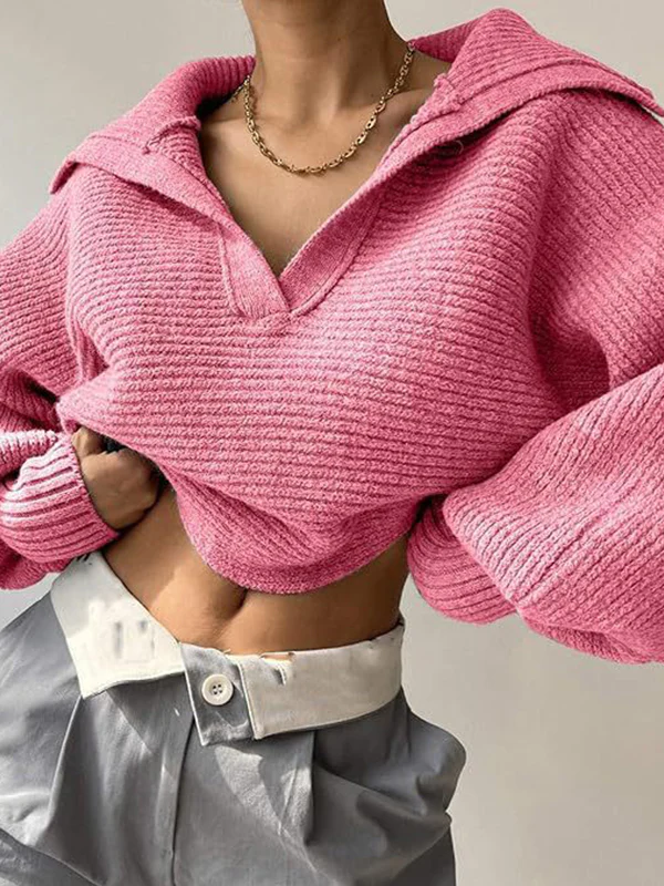Half-Open Zipper Casual Sweatshirts - Image 7