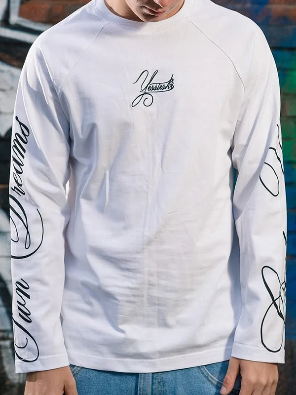 Handwritten Print Oversized Long Sleeve - Image 5