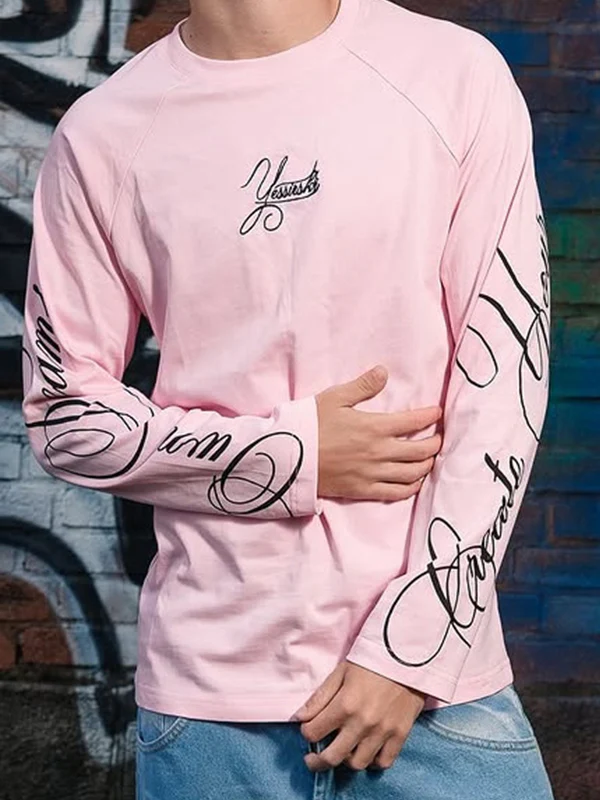Handwritten Print Oversized Long Sleeve - Image 6