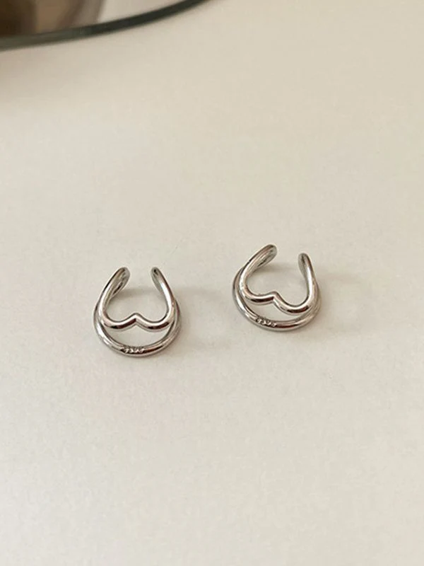 Heart Decor Cuff Earring - Image 3
