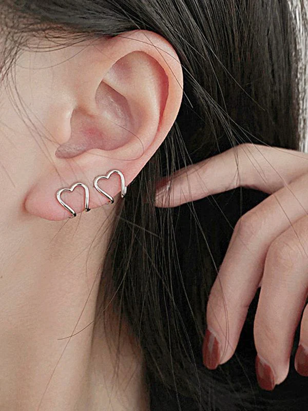 Heart Decor Cuff Earring - Image 5