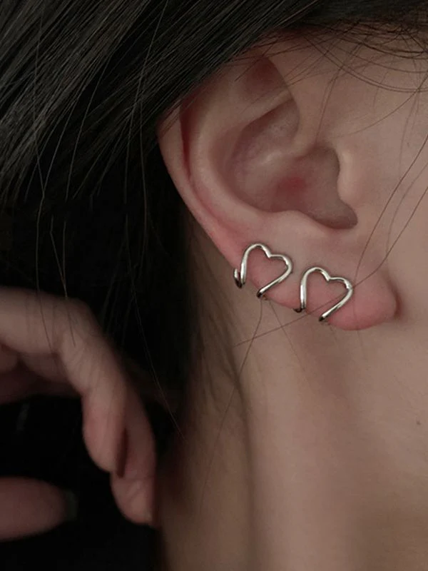 Heart Decor Cuff Earring - Image 6