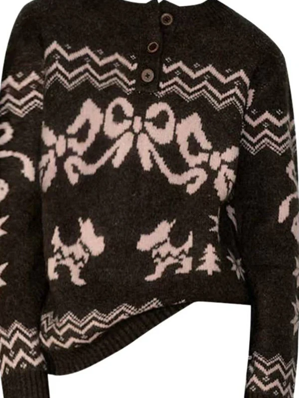 Henley Jacquard Sweater - Image 4