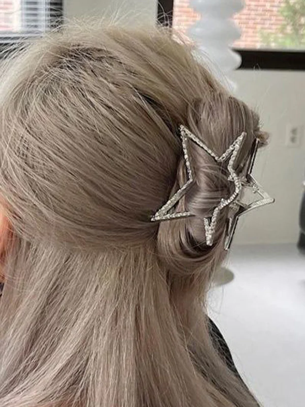Hollow Out Metal Star Hair Claw Clip - Image 4