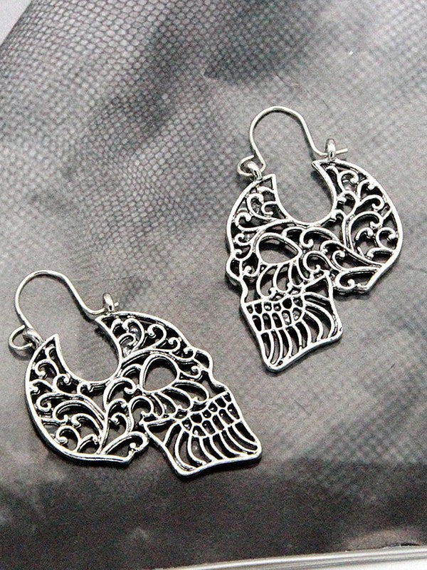 Hollow Out Skull Earrings - Image 3