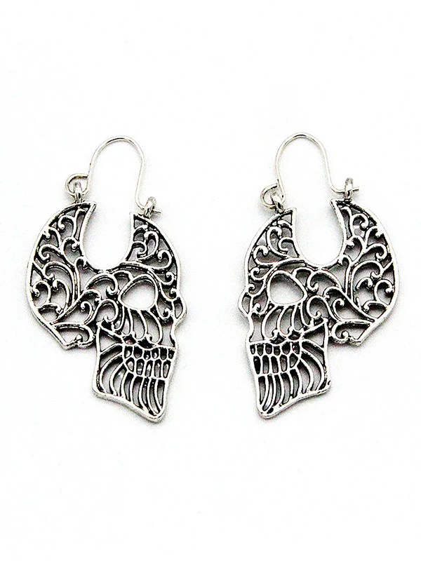 Hollow Out Skull Earrings - Image 4